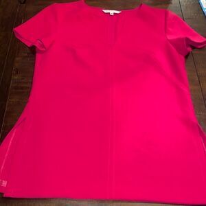 Trina Turk Pink Top Fitted tailored look Size 10